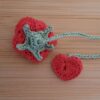 Gehäkeltes Lesezeichen "Rose"