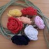 Gehäkeltes Lesezeichen "Rose"