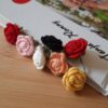 Gehäkeltes Lesezeichen "Rose"