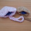 Gehäkeltes Chip-/Münztäschchen "Herz" inkl. Einkaufswagenchip