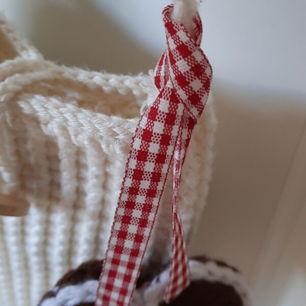 20260829_130954 Gehäkeltes Minitäschchen Taschenanhänger "Lebkuchenherz"