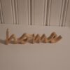 3D gedruckter Deko Schriftzug "home" in Holzoptik