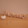 3D gedruckter Deko Schriftzug "home" in Holzoptik