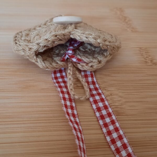 Gehäkeltes Minitäschchen Taschenanhänger "Herz"