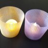 3D gedrucktes Windlicht "LINEA light" für LED-Teelicht