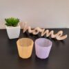 3D gedrucktes Windlicht "LINEA light polygon" für LED-Teelicht