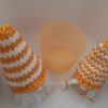Deko-Set "Herbst": 2 Wichtel und Windlicht orange