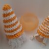Deko-Set "Herbst": 2 Wichtel und Windlicht orange