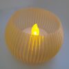 3D gedrucktes Windlicht "LINEA light rund" für LED-Teelicht