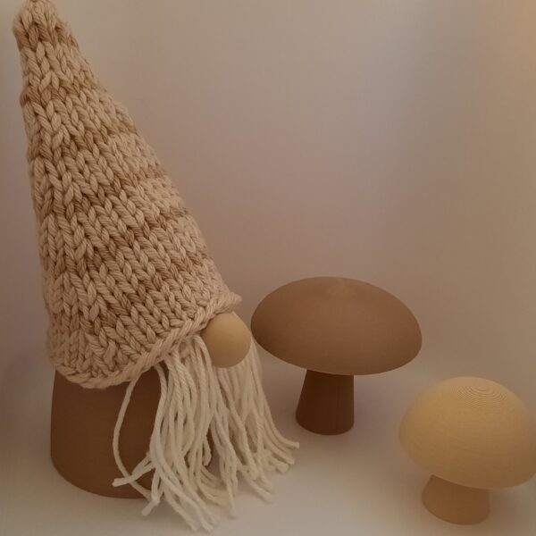 20260913_170150 Deko-Set "Wald": Wichtel mit Pilzen braun-beige