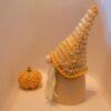 Deko-Set "Herbst": Wichtel, Windlicht und Kürbis orange