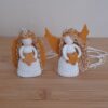 Anhänger Engel Weihnachtsengel Christkind weiß-gold (1 Stück)