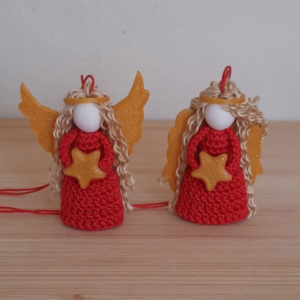 20261005_161959 Anhänger Engel Weihnachtsengel Christkind rot-gold (1 Stück)