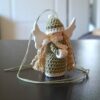 20261007_165313 Anhänger Engel Winterengel Weihnachtsengel grün-weiß (2.Wahl)